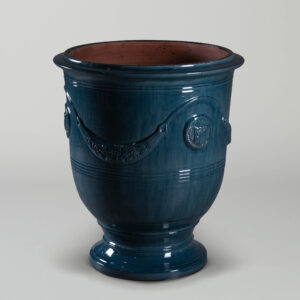 Ornamenti_Large Anduze Vase Lavender Blue Enamel pottery