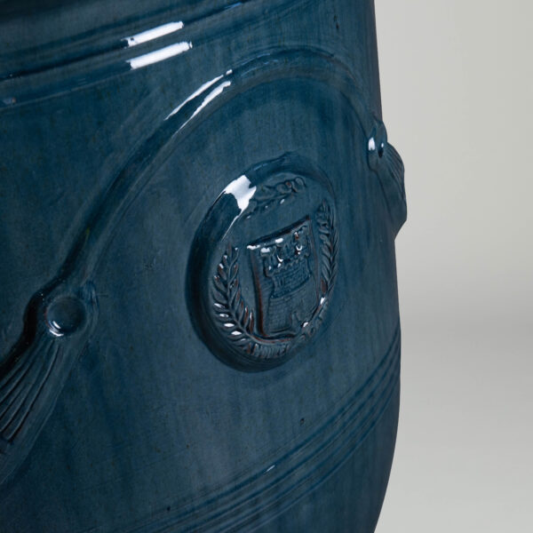 Ornamenti_Large Anduze Vase Lavender Blue Enamel detail