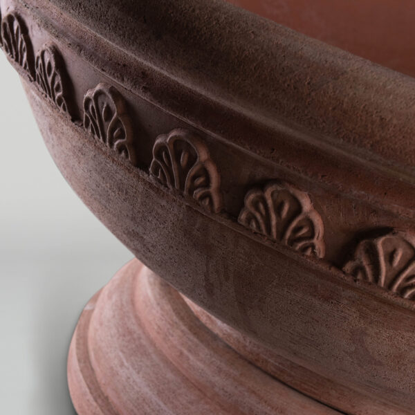Ornamenti Large Florentine Bowl palmette leaf motif