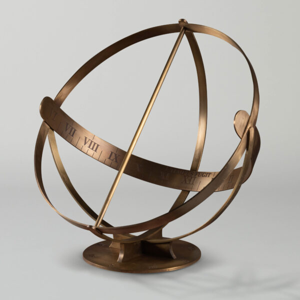 Ornamenti Armillary Sphere Crescent Sundial half armillary in brass