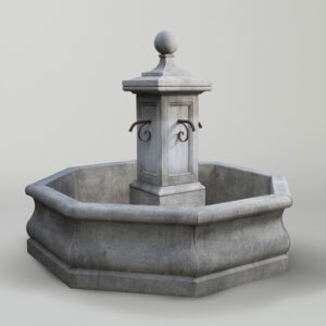 Ornamenti Piazza Fountain water feature in carved stone