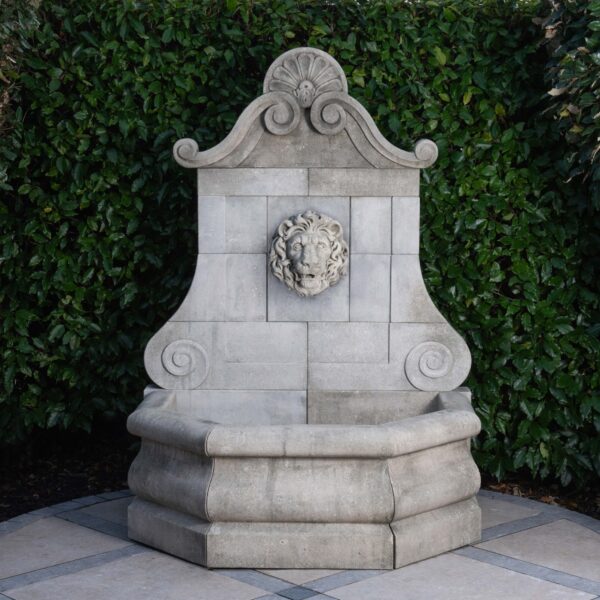 Ornamenti Veneto Wall Fountain in carved limestone