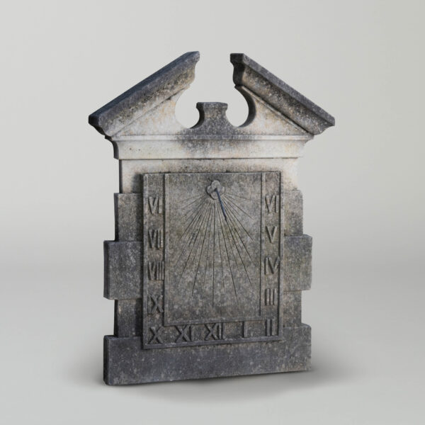 Ornamenti Apollo Wall Sundial in carved limestone