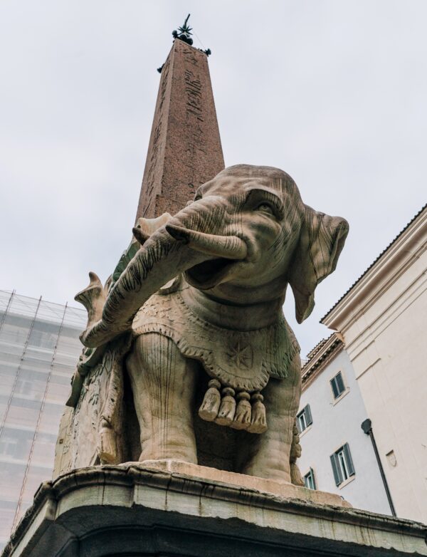 The original Elephant Obelisk in Rome - our inspiration. Photo by Gabriella Clare Marino on Unsplash